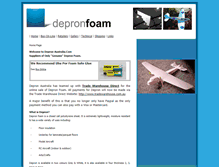 Tablet Screenshot of depron-australia.com